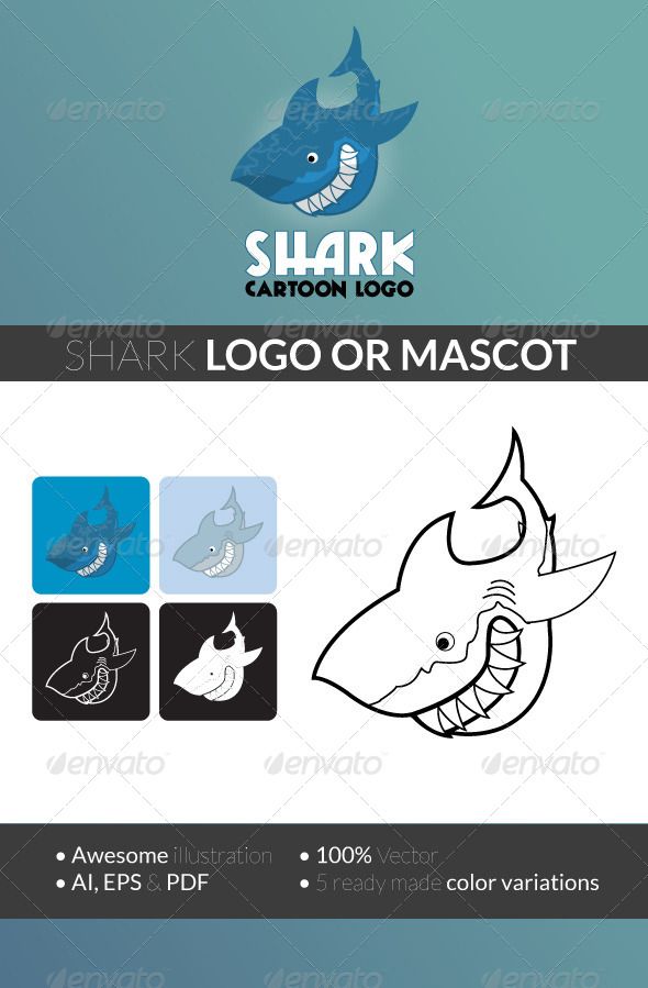 Shark - Cartoon Logo image