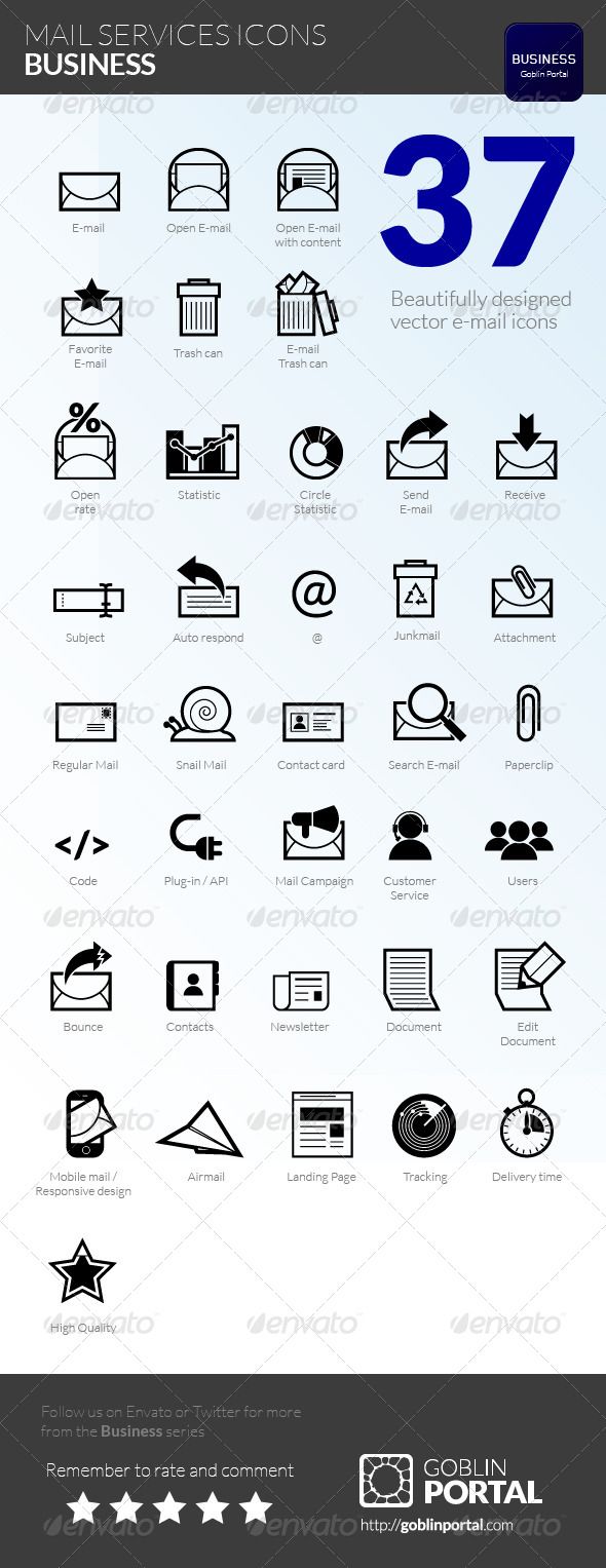 Mail Services Icons